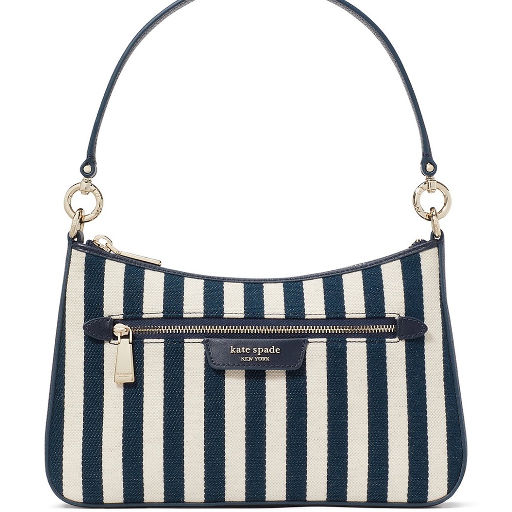 Kate Spade New York  Hudson Striped Canvas Fabric Convertible Crossbody